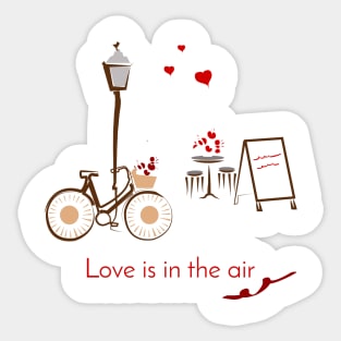 Love is in the air Sticker